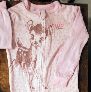 Bambi Print Feet Pajamas By Disney